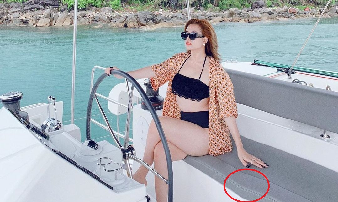 Đăng ảnh bikini, Hoàng Thuỳ Linh bị ‘soi’ tăng cân rõ rệt còn photoshop lộ liễu ảnh 2
