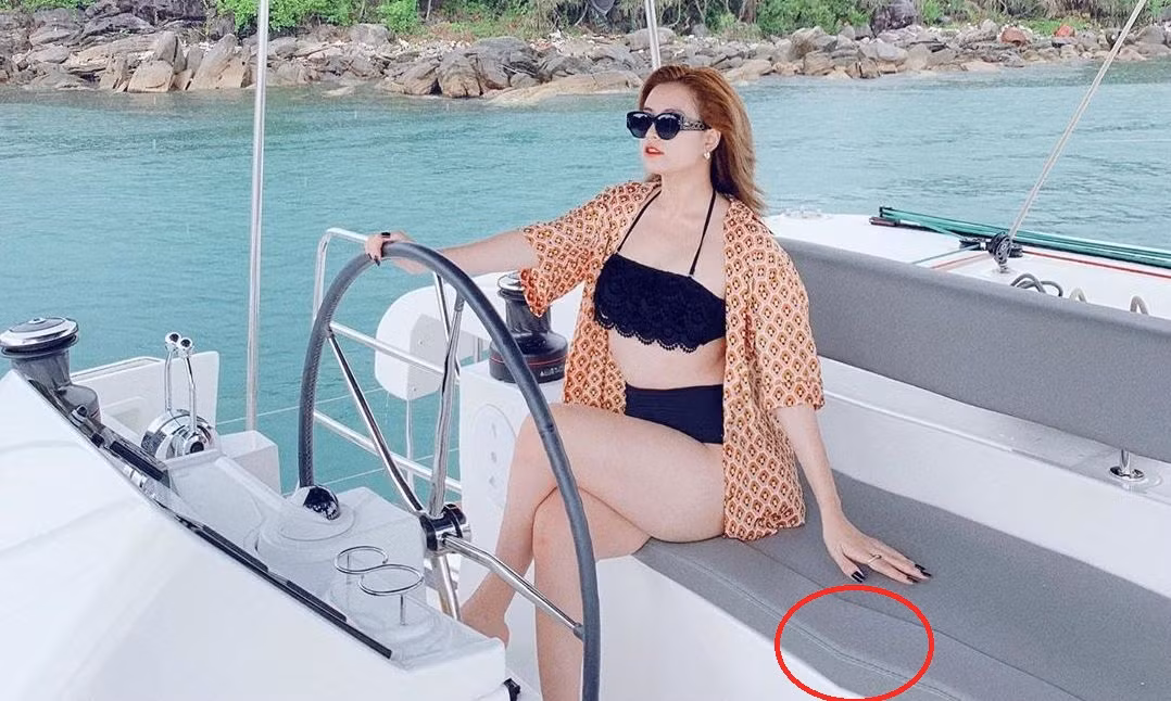 Đăng ảnh bikini, Hoàng Thuỳ Linh bị ‘soi’ tăng cân rõ rệt còn photoshop lộ liễu ảnh 2