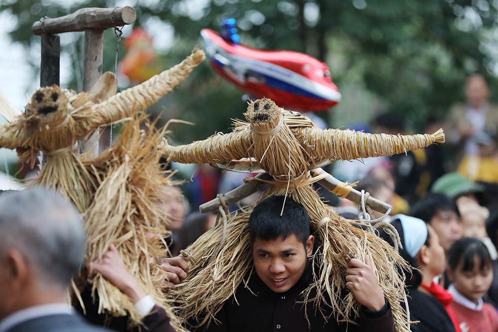 Độc đáo lễ hội trâu rơm bò rạ ngày xuân ảnh 7