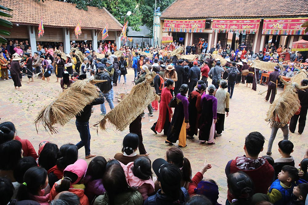 Độc đáo lễ hội trâu rơm bò rạ ngày xuân ảnh 16