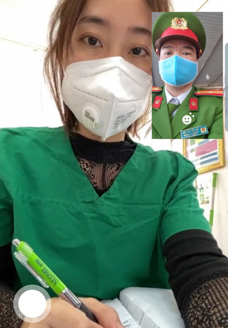 'Valentine không lời' nơi tuyến đầu chống dịch ảnh 3