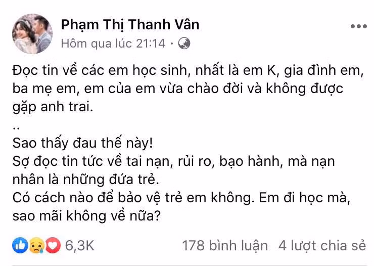 Sao Việt đau lòng lên tiếng sau vụ cây đổ khiến học sinh tử vong ảnh 1
