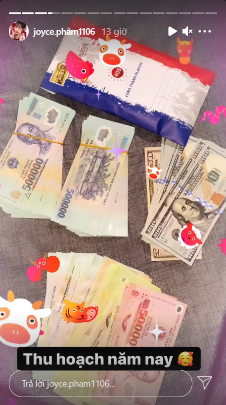 Loạt hot girl, rich kid đầu năm mới: Rạng rỡ váy xinh, khoe sương sương tiền lì xì khủng ảnh 10