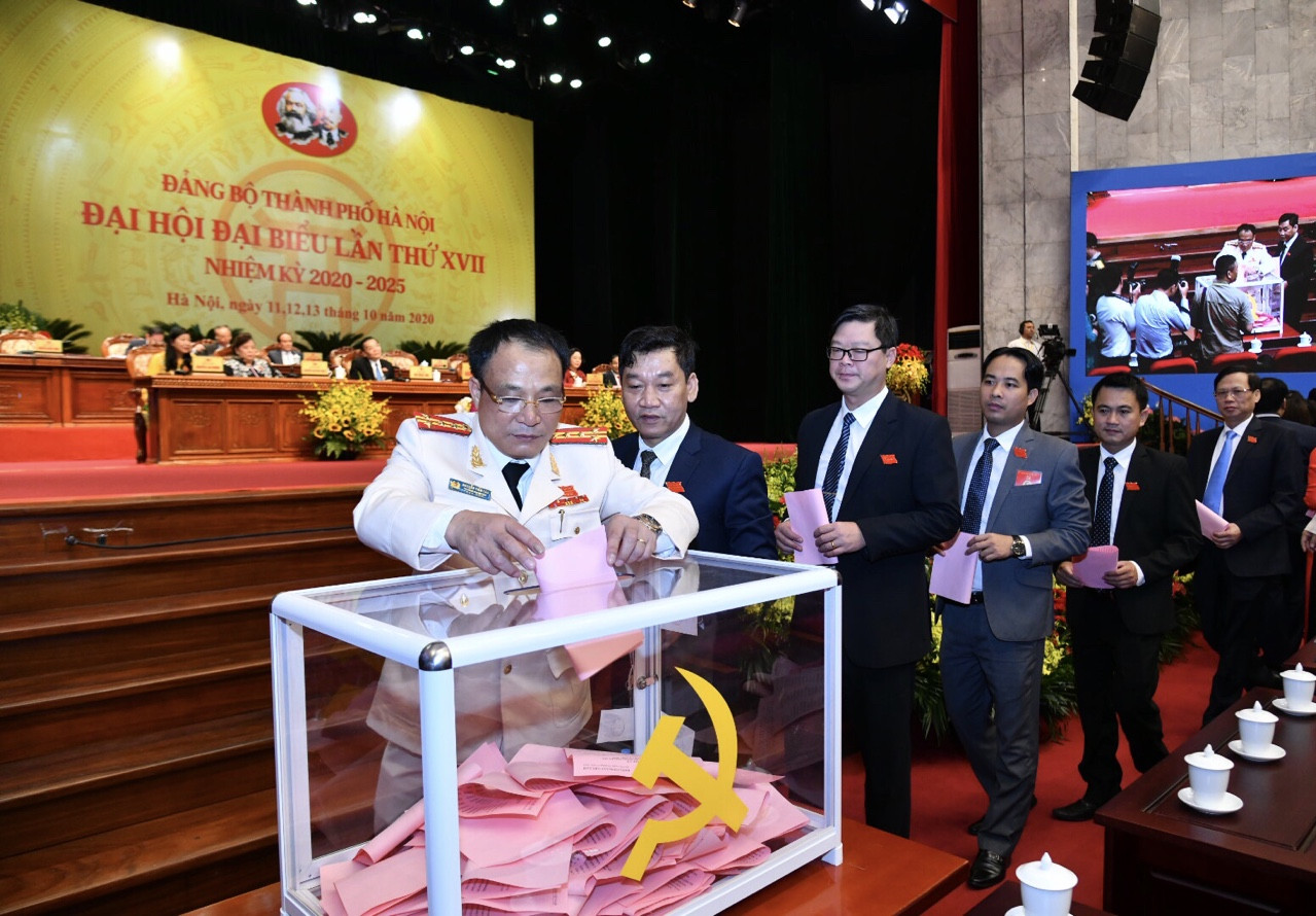 Bầu Ban chấp hành Đảng bộ thành phố Hà Nội khóa XVII ảnh 6