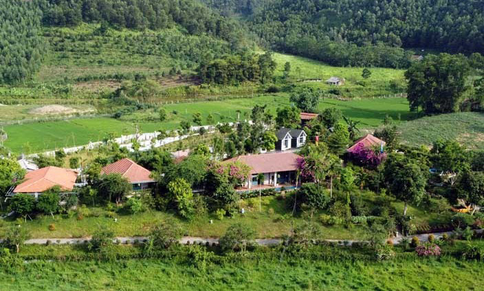 Xây 'chui' cả khu nghỉ dưỡng trên đất ruộng ở Vĩnh Phúc ảnh 2