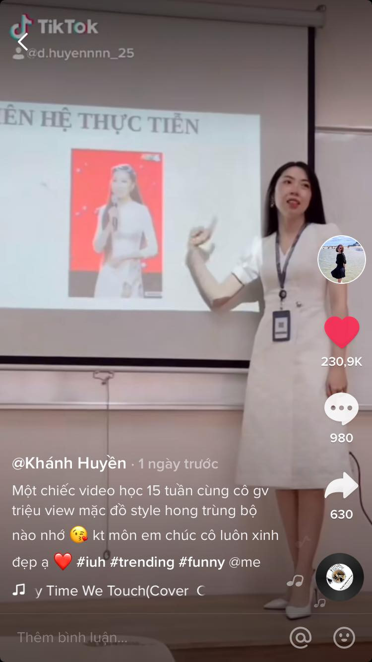 Nữ giảng viên gây sốt với màn “lên đồ” đi dạy ấn tượng: 15 tuần không trùng bộ đồ nào ảnh 2