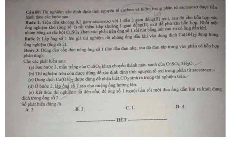 So ngay đáp án bài thi tổ hợp Khoa học Tự nhiên của kỳ thi Tốt nghiệp THPT 2020 ảnh 13