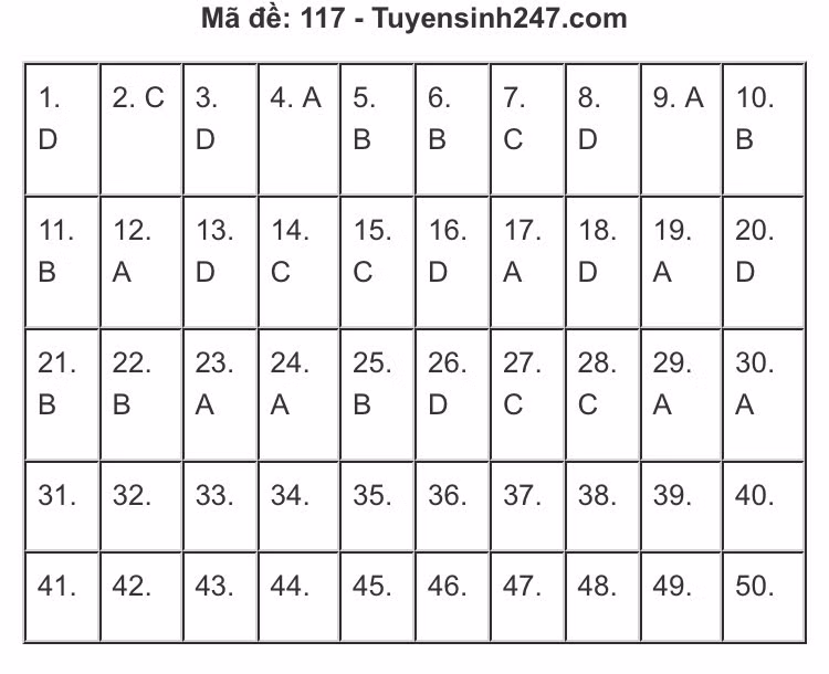 Gợi ý đáp án môn Toán thi Tốt nghiệp THPT 2020: Cùng chấm xem mình được mấy điểm! ảnh 9