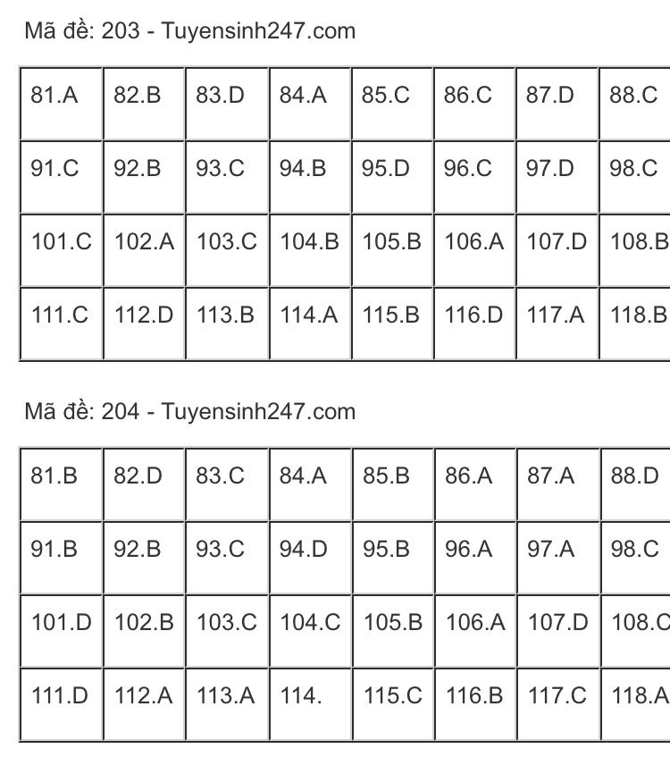 So ngay đáp án bài thi tổ hợp Khoa học Tự nhiên của kỳ thi Tốt nghiệp THPT 2020 ảnh 6