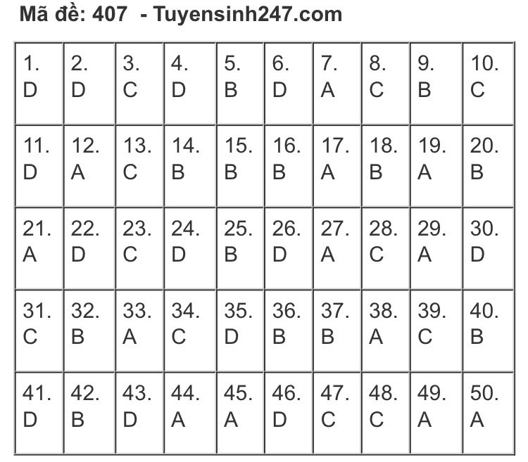 NÓNG: Gợi ý đáp án bài thi tiếng Anh kỳ thi tốt nghiệp THPT Quốc gia năm 2020 ảnh 9