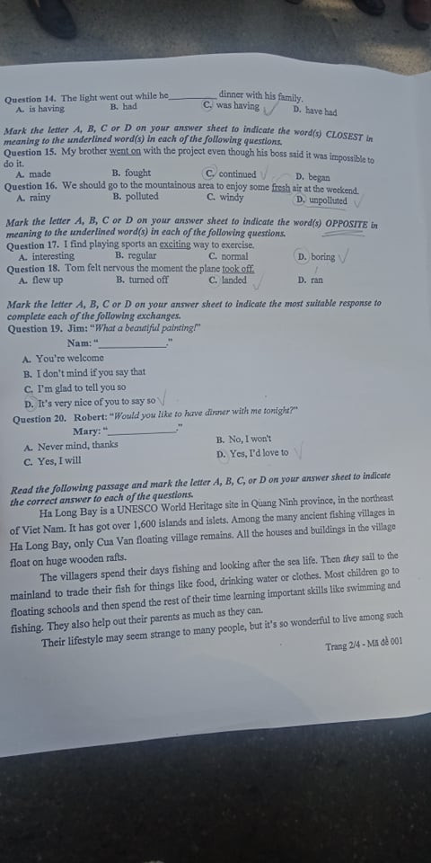 Vì sao đề thi Tiếng Anh được đánh giá dễ thở mà học sinh Hà Nội lại lo lắng? ảnh 2