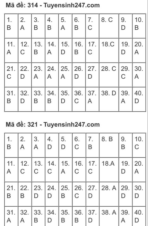 Gợi ý đáp án bài thi tổ hợp Khoa học Xã hội của kỳ thi tốt nghiệp THPT Quốc gia 2020 ảnh 12