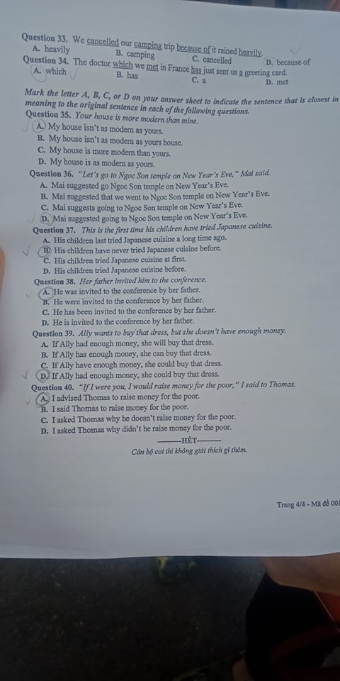 Vì sao đề thi Tiếng Anh được đánh giá dễ thở mà học sinh Hà Nội lại lo lắng? ảnh 4