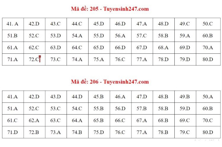 So ngay đáp án bài thi tổ hợp Khoa học Tự nhiên của kỳ thi Tốt nghiệp THPT 2020 ảnh 14