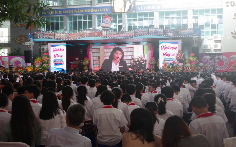 Ngôi trường có hơn 70% học sinh thi đỗ trường chuyên mừng “sinh nhật” 10 năm thành lập ảnh 1