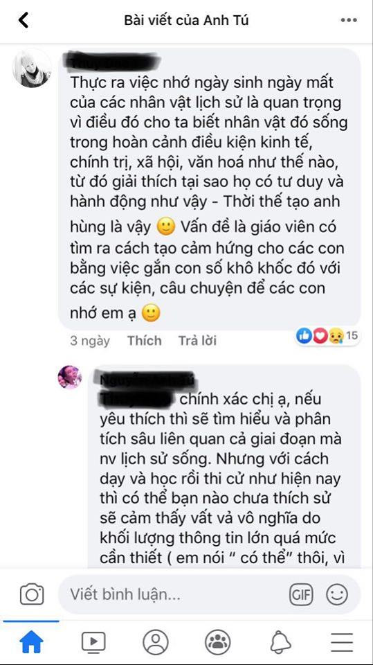Tranh cãi về việc học Lịch sử: Học sinh cần phải thuộc cả năm sinh, năm mất của nhân vật? ảnh 2