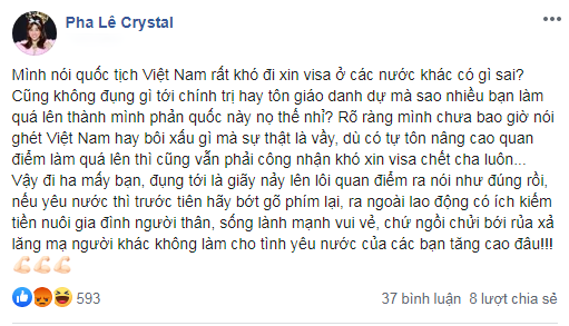 Pha Lê không muốn con sắp sinh mang quốc tịch Việt Nam khiến dân mạng 'dậy sóng' ảnh 2