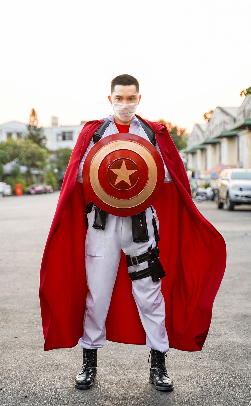 Hà Anh hoá siêu anh hùng nóng bỏng trong MV tuyên truyền chống dịch COVID-19 ảnh 3