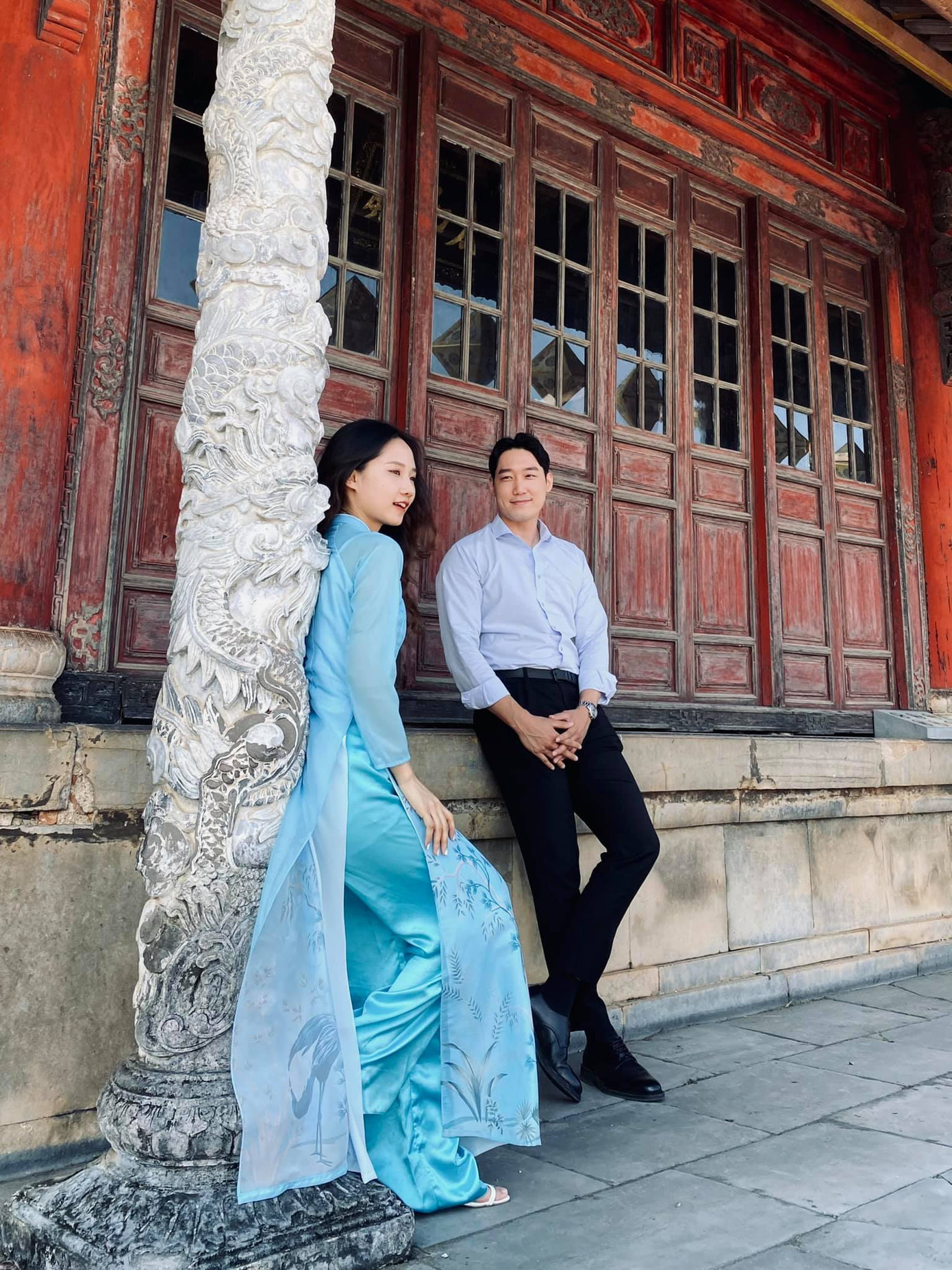 Cô gái Việt dẫn bạn trai Hàn ngắm cảnh đẹp nao lòng ở Huế ảnh 7