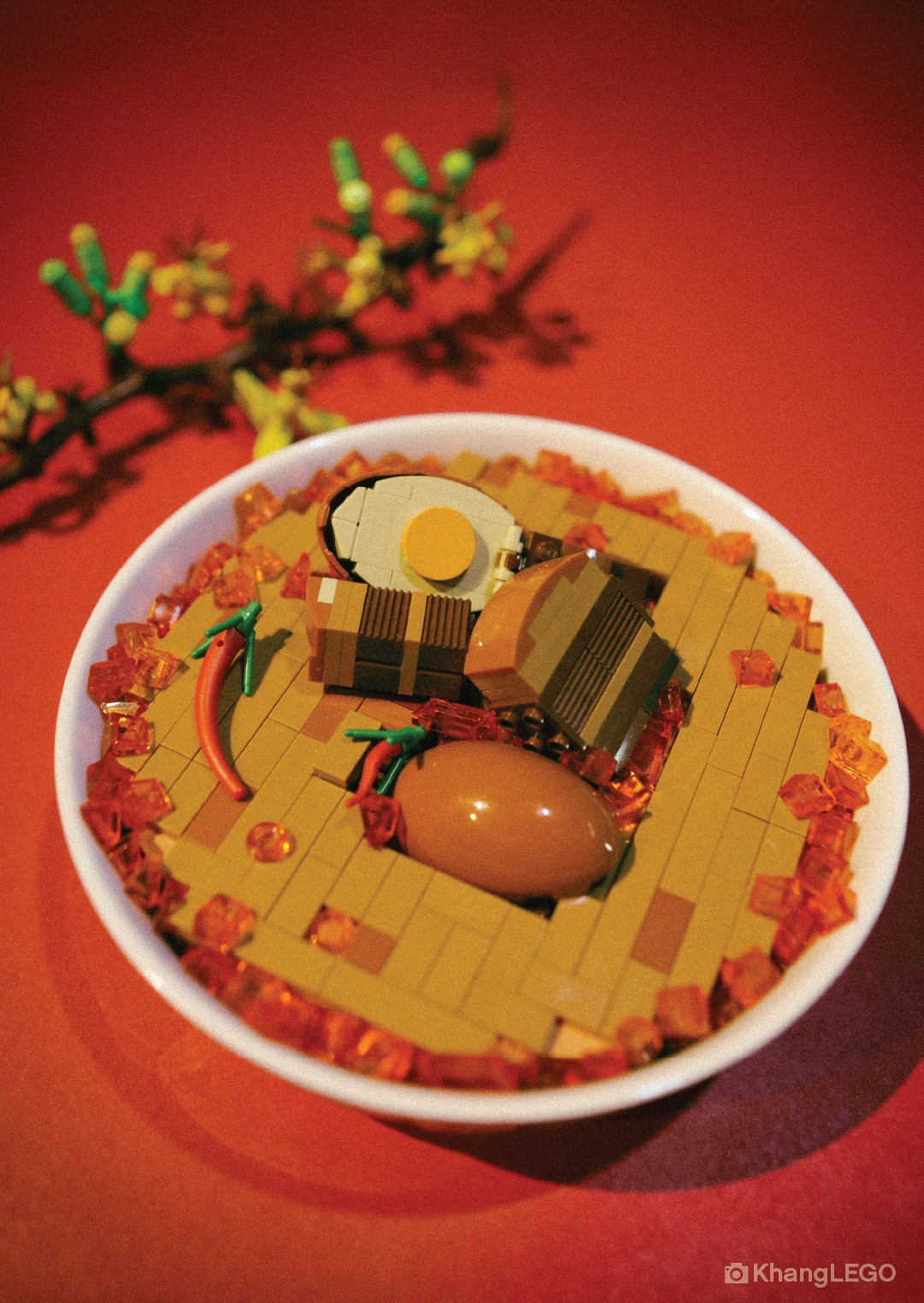 Chàng trai 9x ở TPHCM làm mâm cỗ Tết bằng Lego sống động như thật ảnh 7