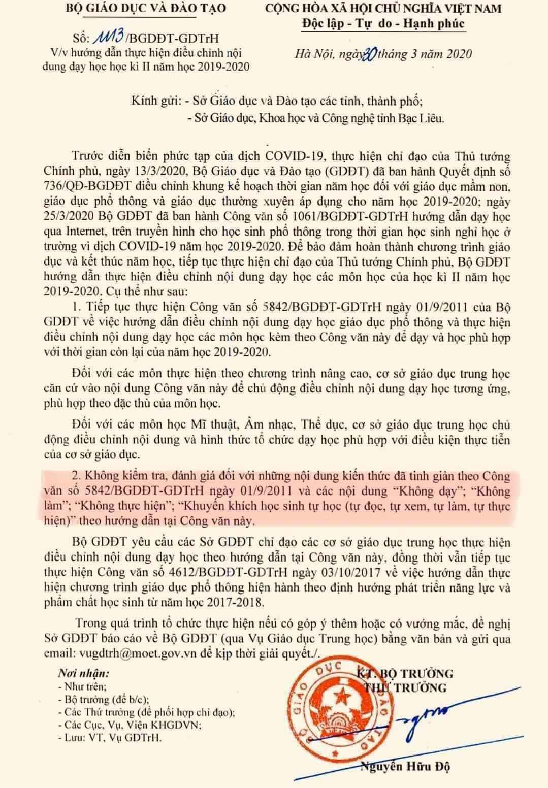 Bộ GD-ĐT thông báo nội dung giảm tải, không có thời gian "sốc", cùng tìm cách vượt qua nào ảnh 1