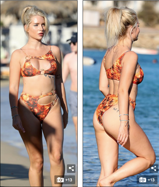 Lottie Moss mặc bikini khoét ngực siêu gợi cảm ảnh 5