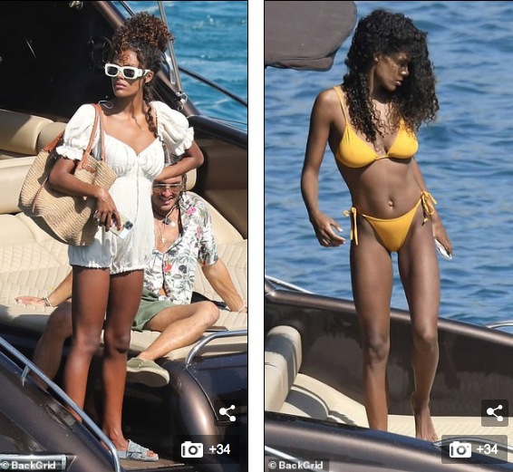 Mẫu 9x Tina Kunakey mặc bikini tôn 3 vòng 'nảy lửa' ở biển ảnh 3