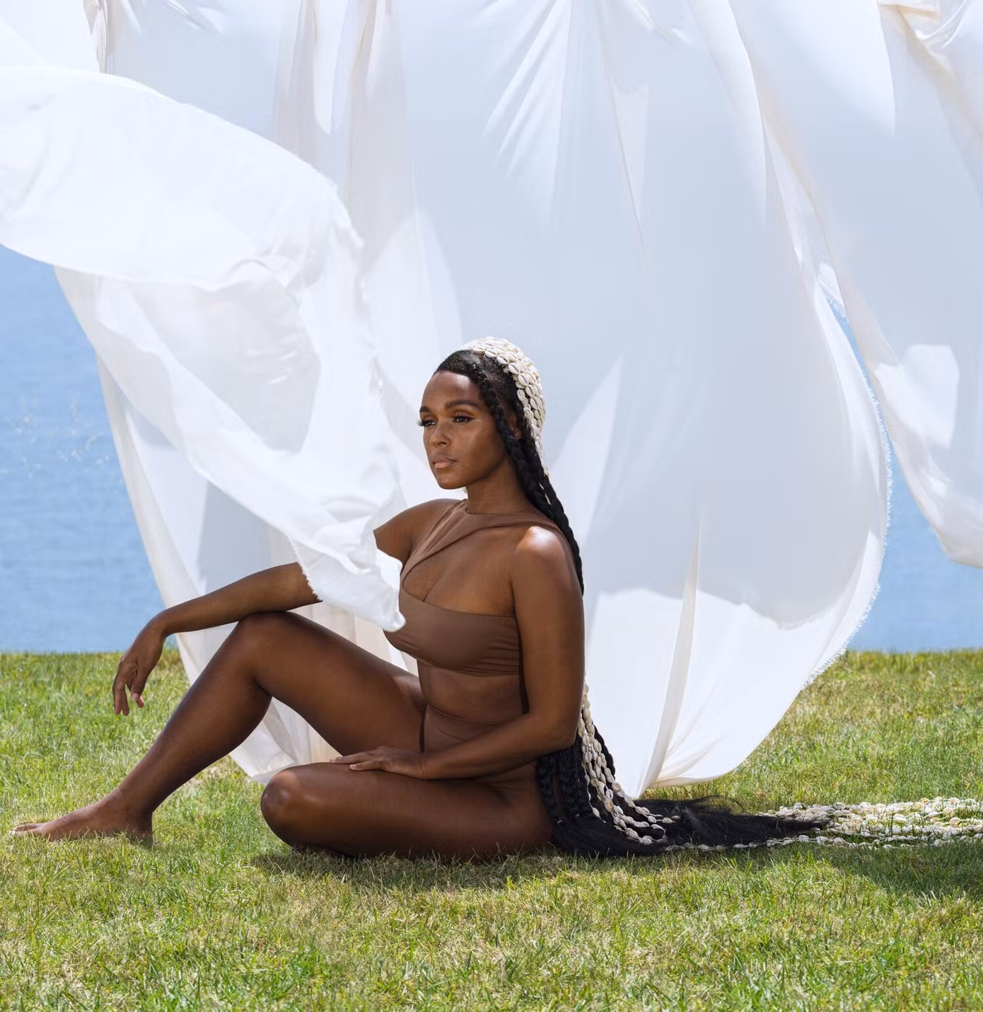 Người đẹp đa tài Janelle Monáe quấn khăn lụa che thân gợi cảm mê mẩn ảnh 8