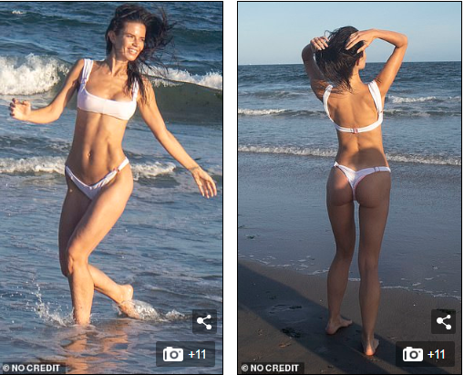 Mẫu 9x căng tràn sức sống với áo tắm ở biển ảnh 2