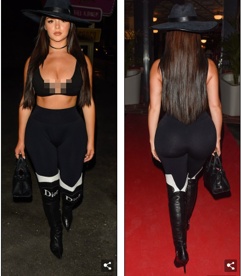 Mẫu nội y Demi Rose mặc bra-top phô vòng 1 đẫy đà ảnh 2