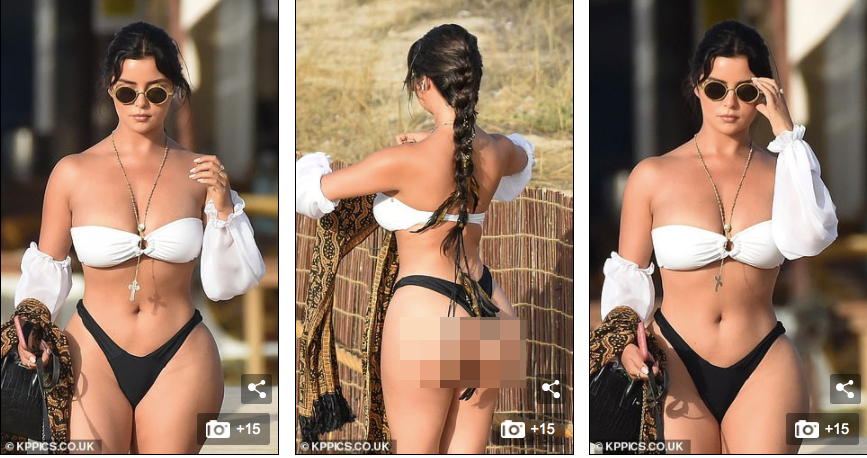 'Nữ hoàng nội y' Anh quốc mặc áo tắm quây tí hon quá đỗi quyến rũ ảnh 2