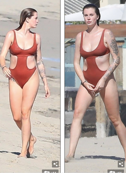 Ireland Baldwin tròn đầy, trắng nõn ở biển ảnh 2