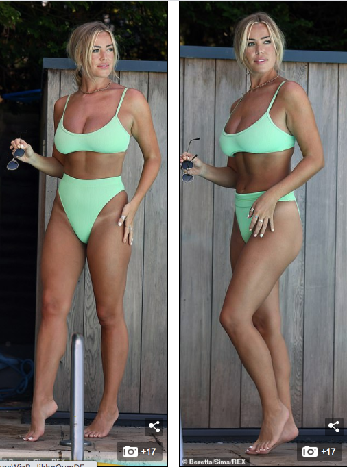 Sao truyền hình 9x nảy nở gợi cảm bên bể bơi ảnh 10