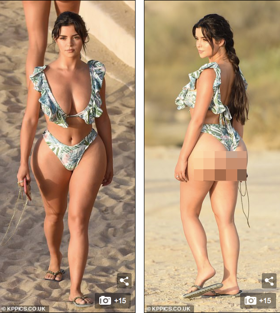 'Nữ hoàng nội y' nước Anh mặc áo tắm xẻ sâu nóng bỏng 'nghẹt thở' ảnh 3