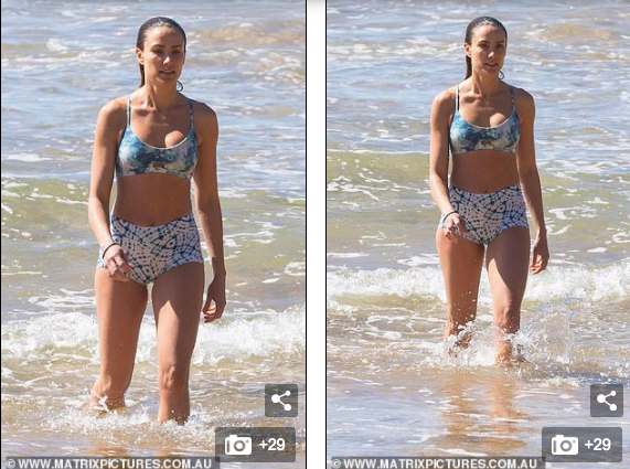 Hoa hậu hoàn vũ Úc Rachael Finch tình tứ với chồng ở biển ảnh 7