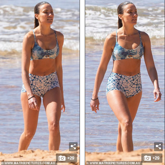 Hoa hậu hoàn vũ Úc Rachael Finch tình tứ với chồng ở biển ảnh 8