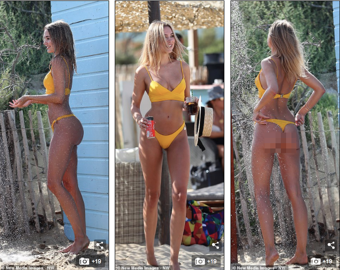 Mỹ nhân áo tắm Kimberley Garner thả dáng tuyệt mỹ ở bể bơi ảnh 4