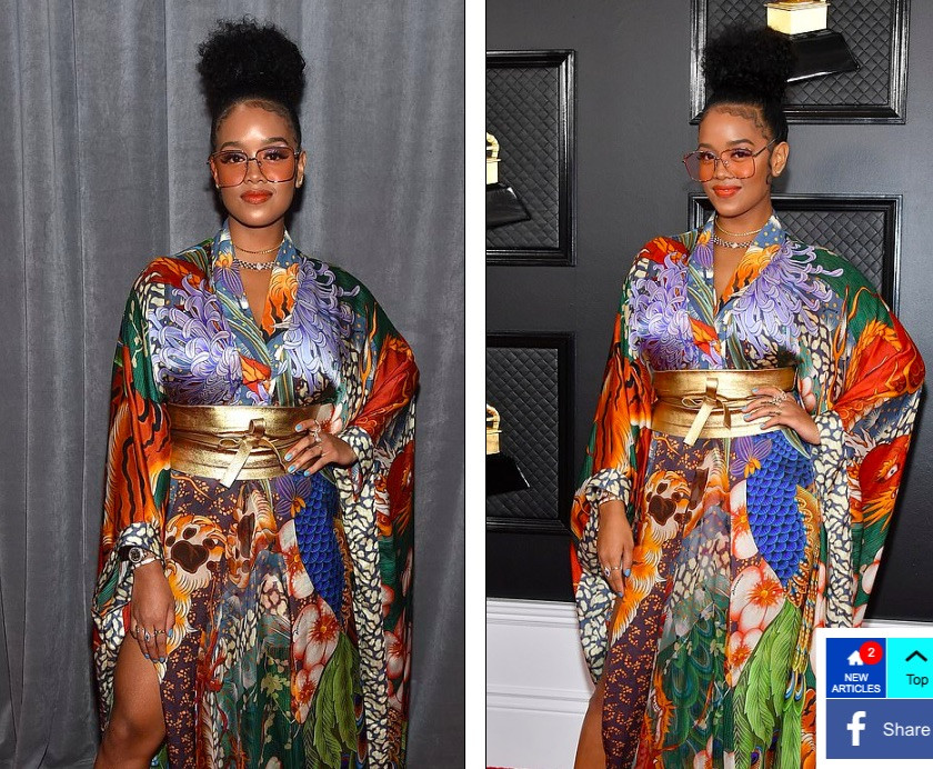 Dàn mỹ nhân diện mốt không nội y, khoe ngực đầy nóng bỏng tại Grammy 2020 ảnh 12