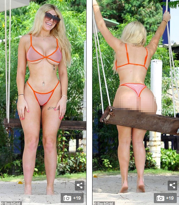 Mỹ nhân truyền hình Anh quốc mặc bikini nhỏ xíu 'nóng mắt' ảnh 1