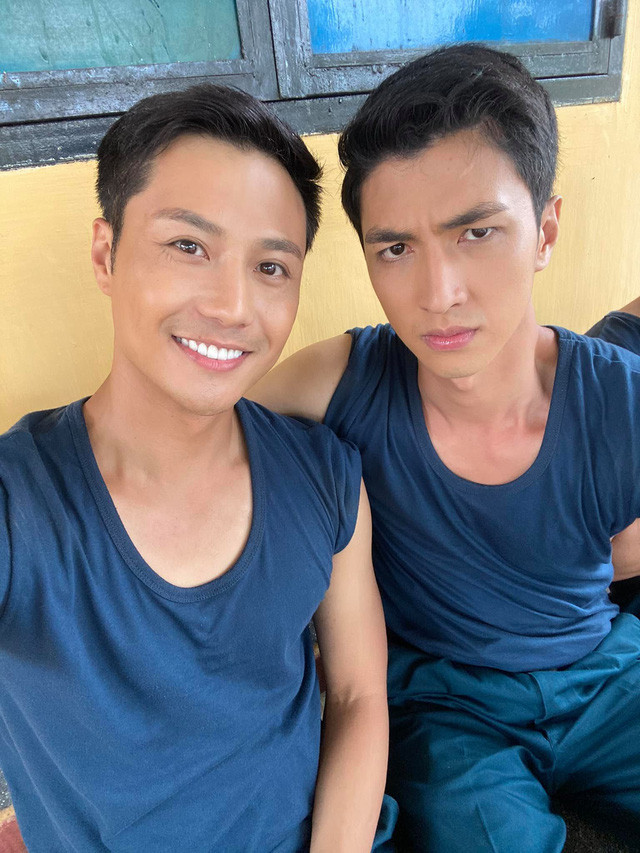 Lộ ảnh hậu trường phim Tết của Bình An, Thanh Sơn ảnh 3