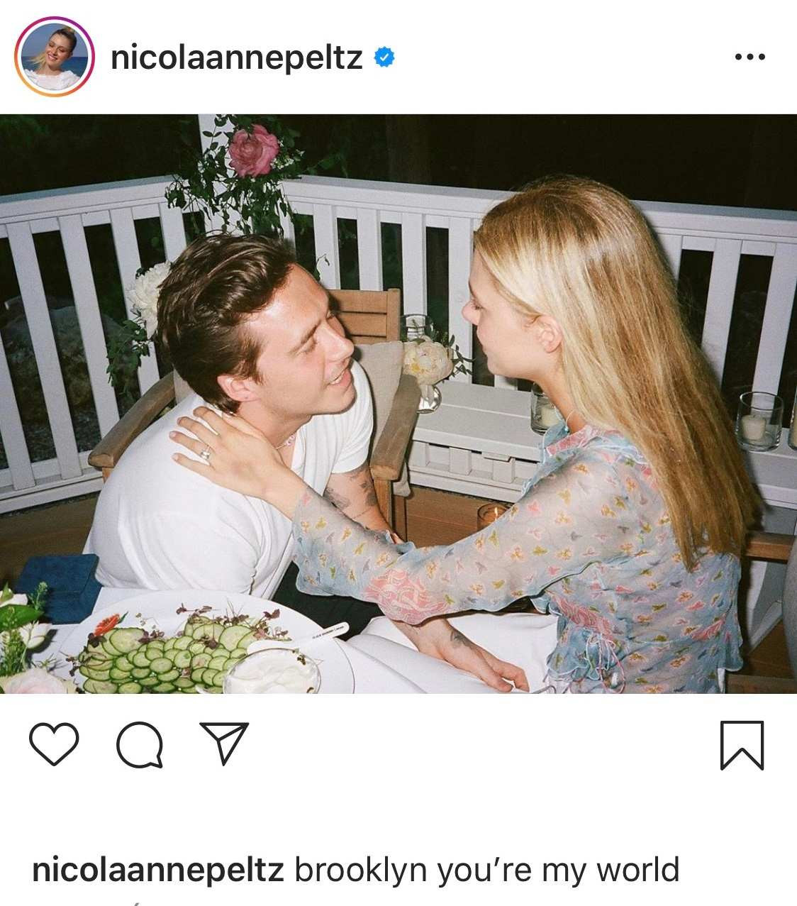 Brooklyn Beckham chia sẻ hình ảnh cầu hôn Nicola Peltz cùng thông điệp ngọt lịm tim ảnh 2