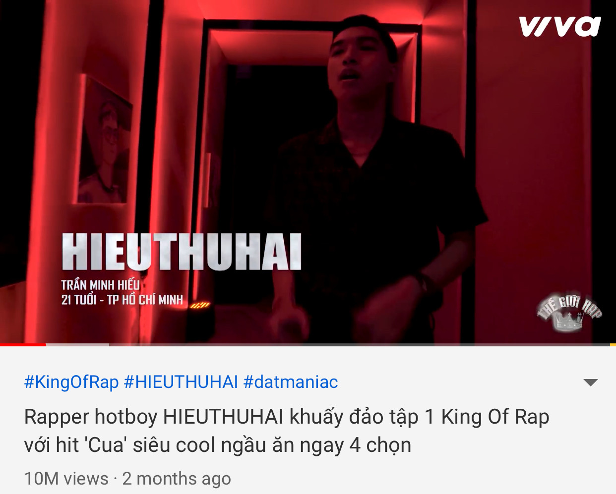 King Of Rap: Hành trình vào Top 10 đầy ấn tượng của chàng rapper điển trai HIEUTHUHAI ảnh 4