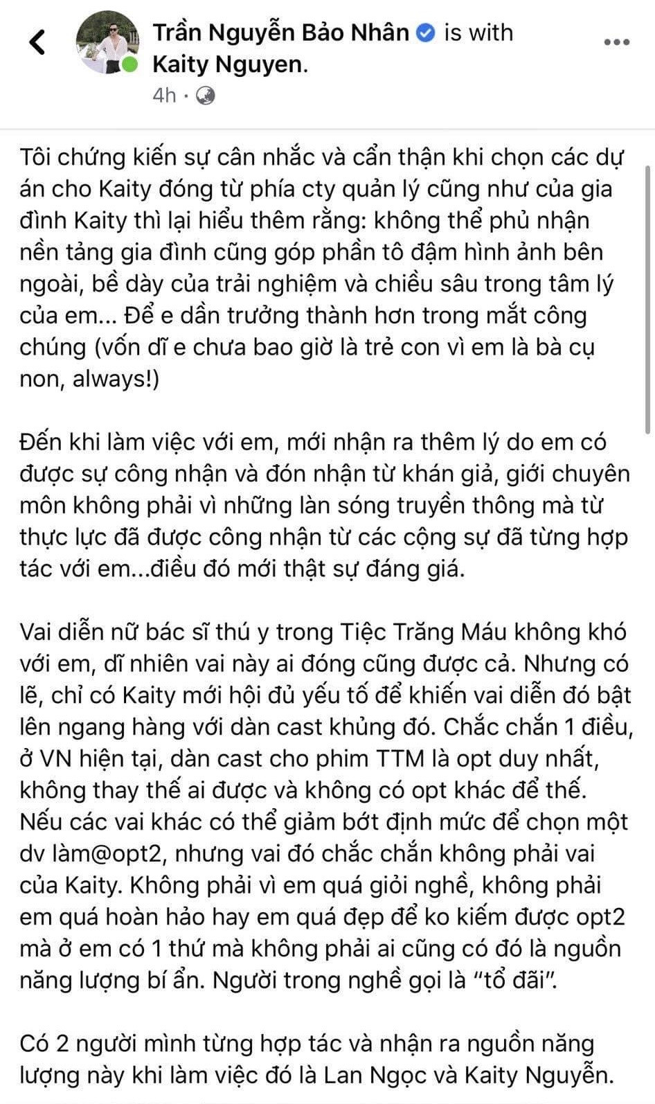 Đạo diễn “Tiệc Trăng Máu” nói về vai của Kaity: “Vai khó là vai tưởng ai cũng làm được“ ảnh 3