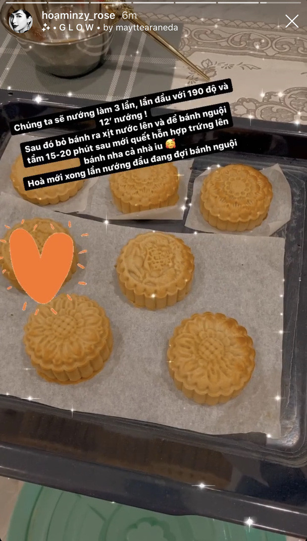 Hòa Minzy tự tay vào bếp làm bánh Trung Thu và phản ứng “lầy lội” của bạn trai ảnh 4