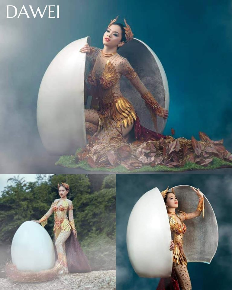 Trang phục dân tộc Hoa hậu Hoàn vũ Myanmar 2020 gây sốt, có bộ bắt chước Việt Nam? ảnh 4