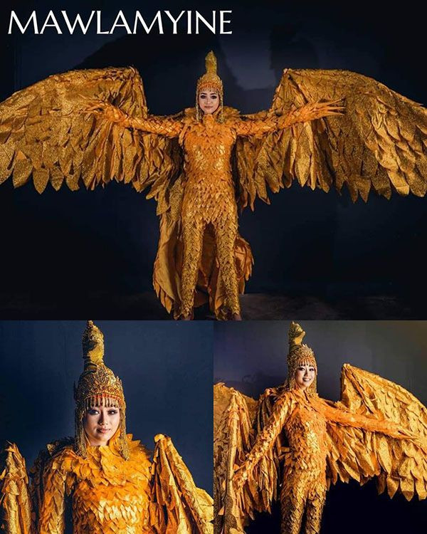 Trang phục dân tộc Hoa hậu Hoàn vũ Myanmar 2020 gây sốt, có bộ bắt chước Việt Nam? ảnh 8