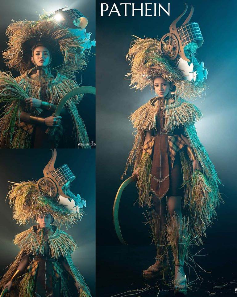 Trang phục dân tộc Hoa hậu Hoàn vũ Myanmar 2020 gây sốt, có bộ bắt chước Việt Nam? ảnh 6