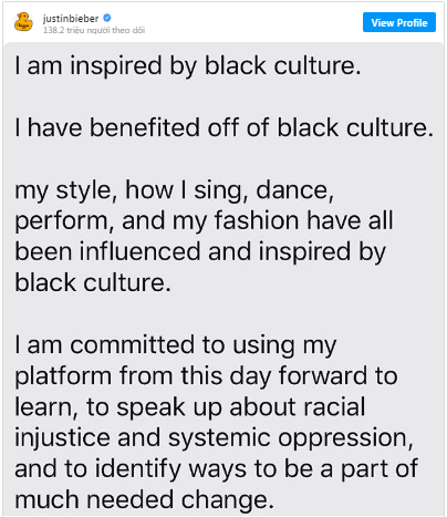 Justin Bieber khẳng định sẽ dùng sự nghiệp âm nhạc để phản đối nạn phân biệt chủng tộc ảnh 2