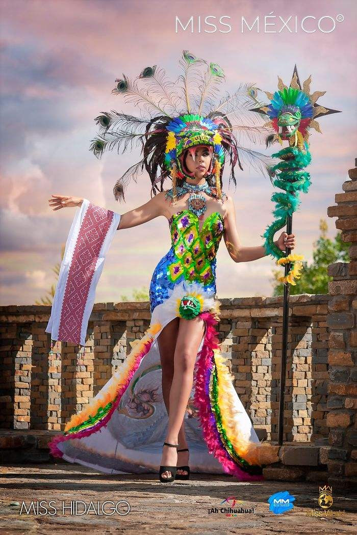 Choáng ngợp trước trang phục truyền thống lộng lẫy của các thí sinh Hoa hậu Mexico 2020 ảnh 14