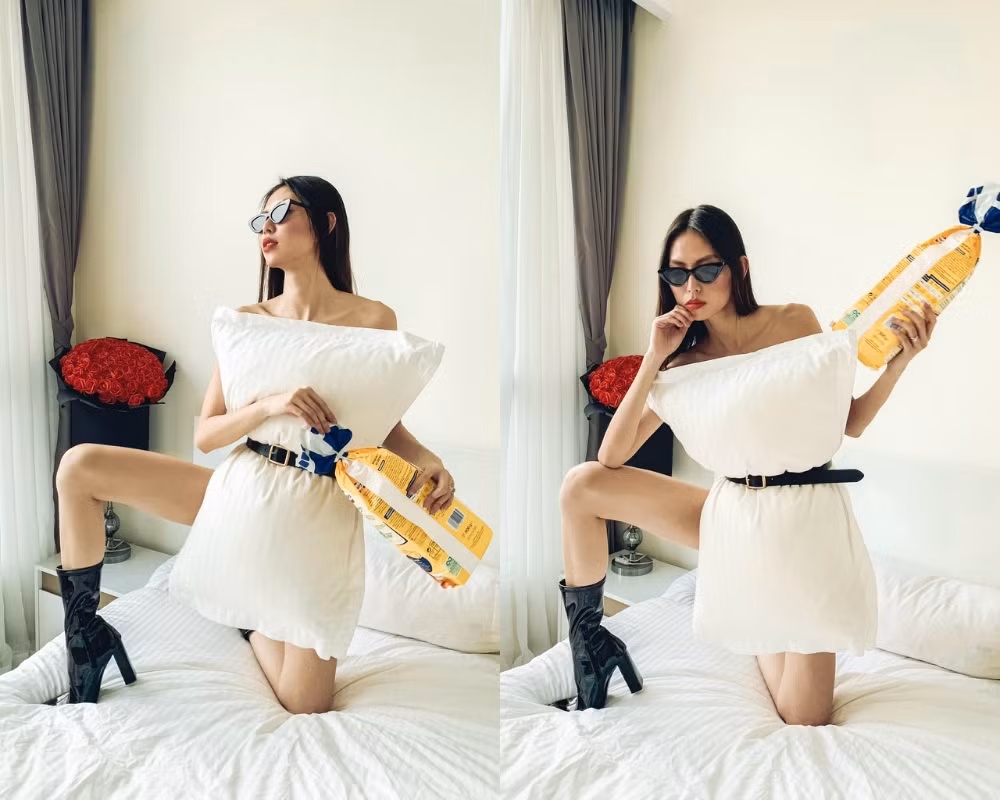 Sao Việt bắt trend “Pillow Challenge” thần tốc, thật khó để trả lời “ai thần thái hơn ai?“ ảnh 4
